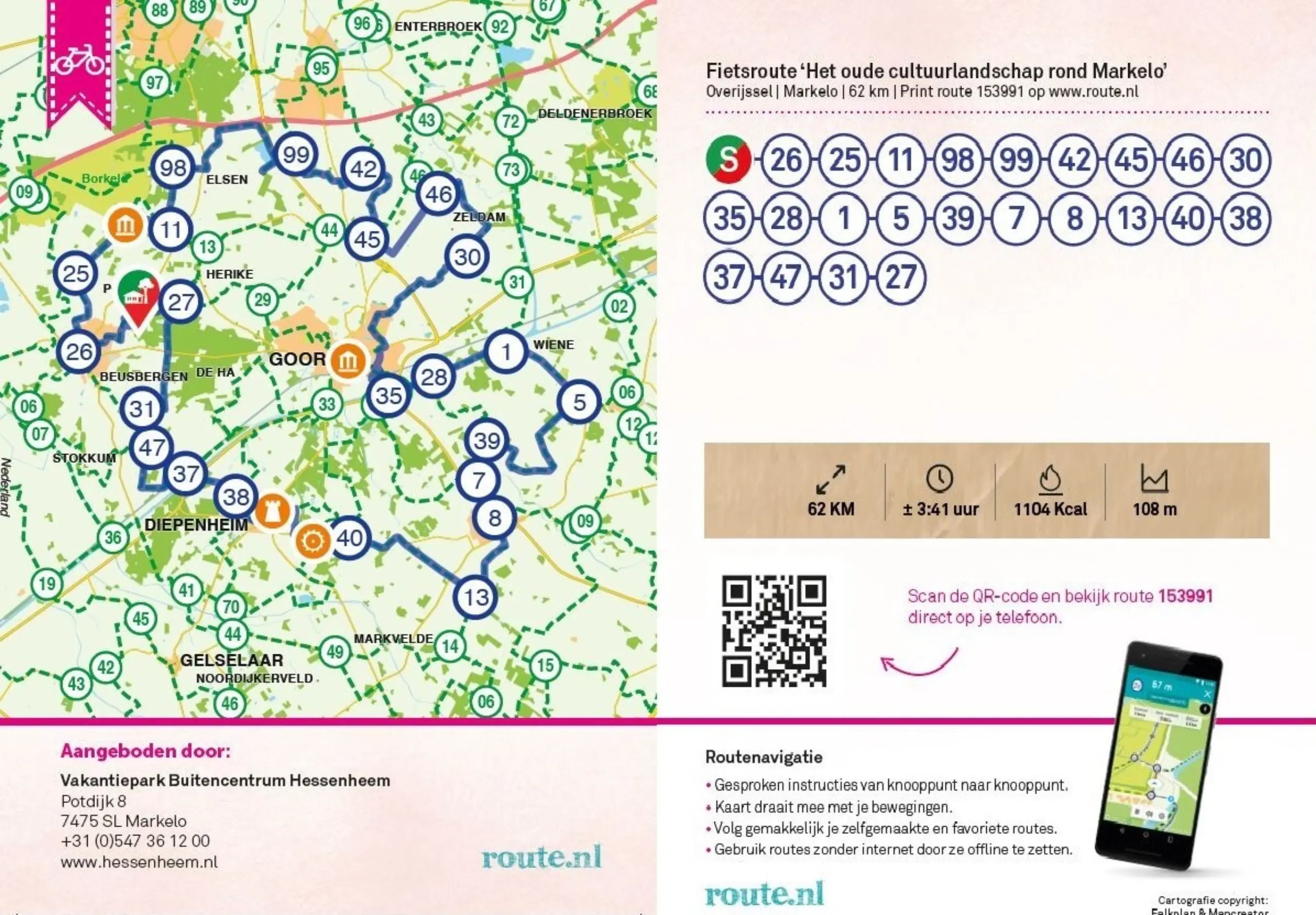 Fietsroute Het oude cultuurlandschap rond Markelo compleet